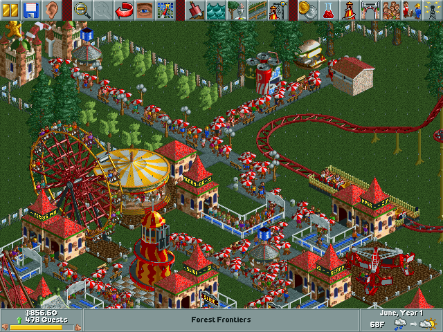 Máquina do Tempo: RollerCoaster Tycoon