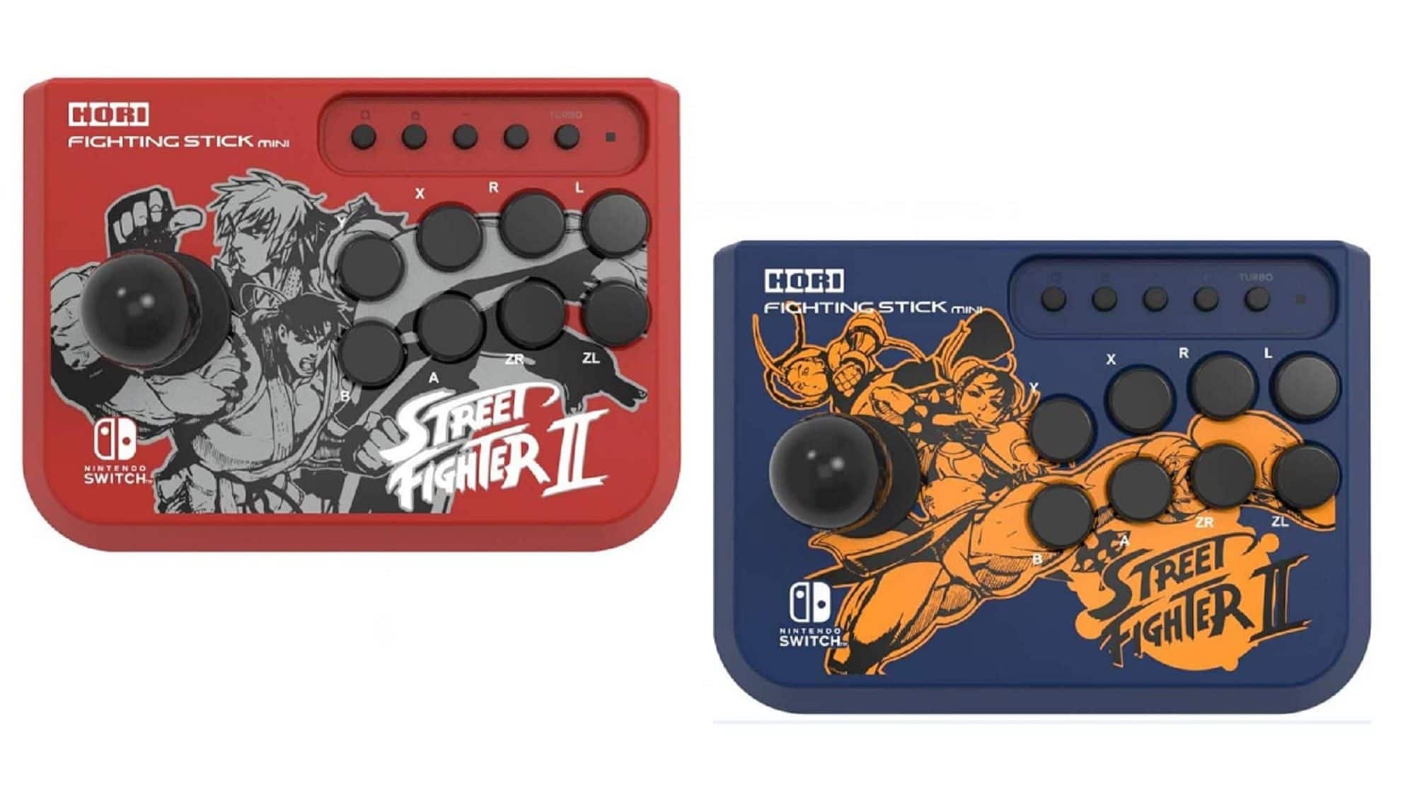 HORI Official Nintendo Switch Fighting Stick Mini - Street Fighter II –